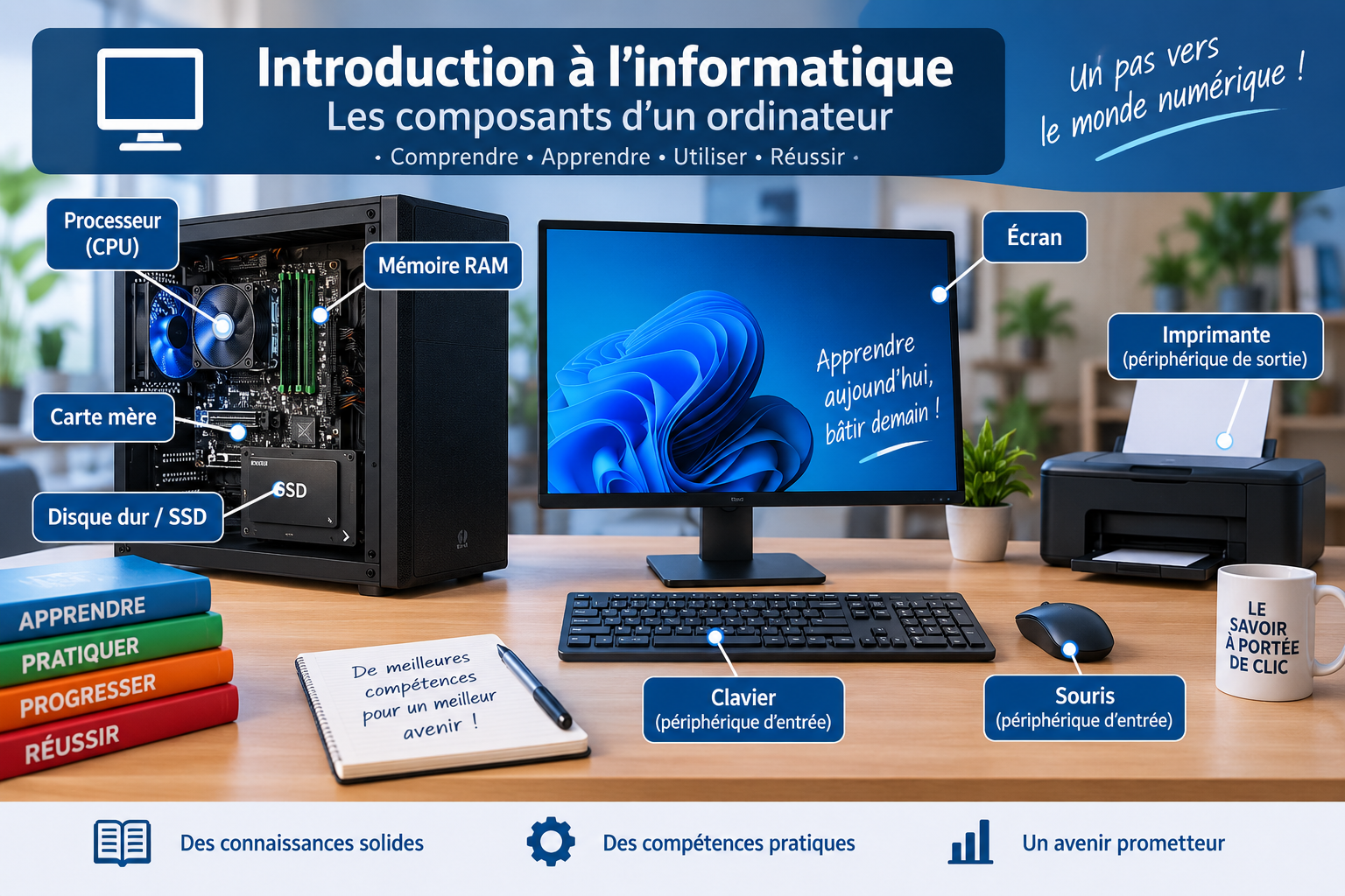 Introduction à l’informatique : Les composants d’un ordinateur